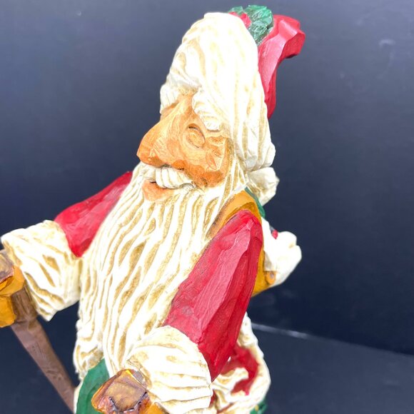David Frykman Portfolio Santa on Skiis -Musical Figurine (1997) 11” – READ - Picture 9 of 13